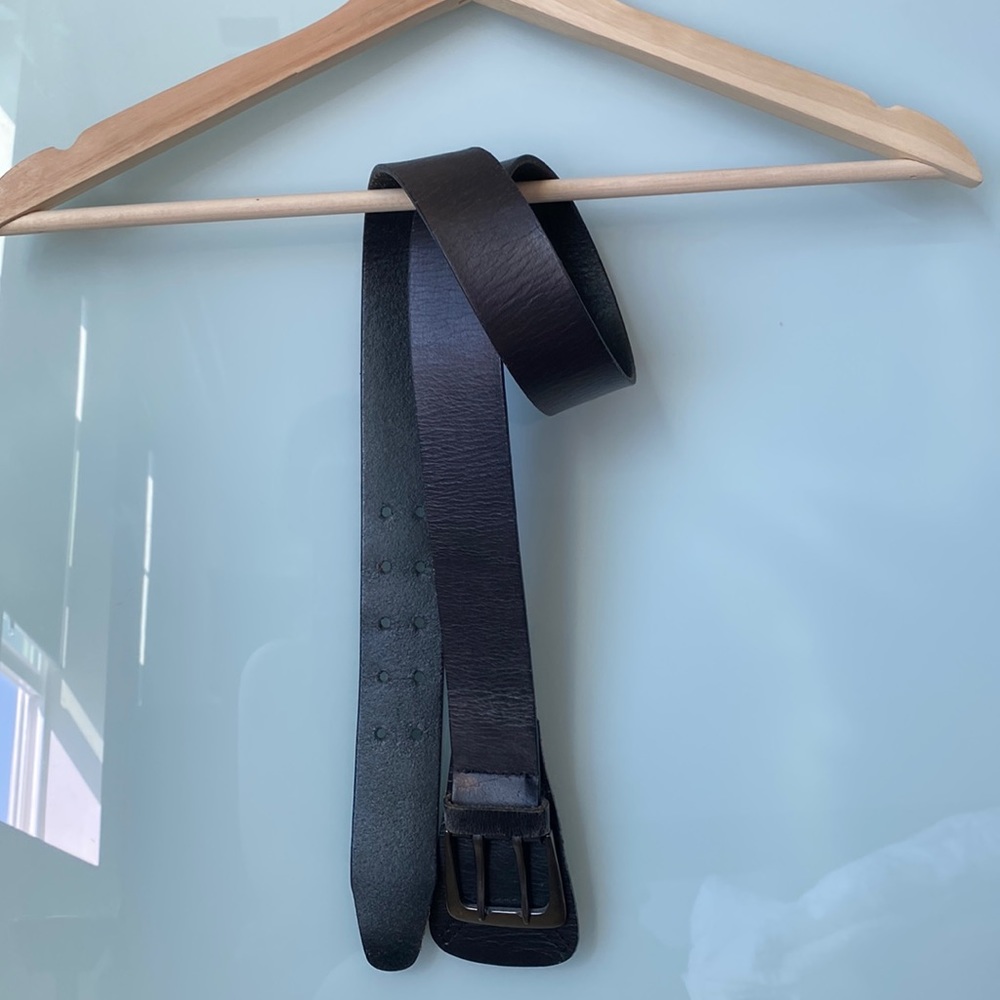 Simply Vera Wang Leather Belt Black